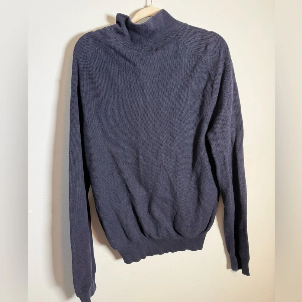 Polo Ralph Lauren Pima Cotton Quarter‎ Zip Sweater Preppy Golf Dadcore Size L